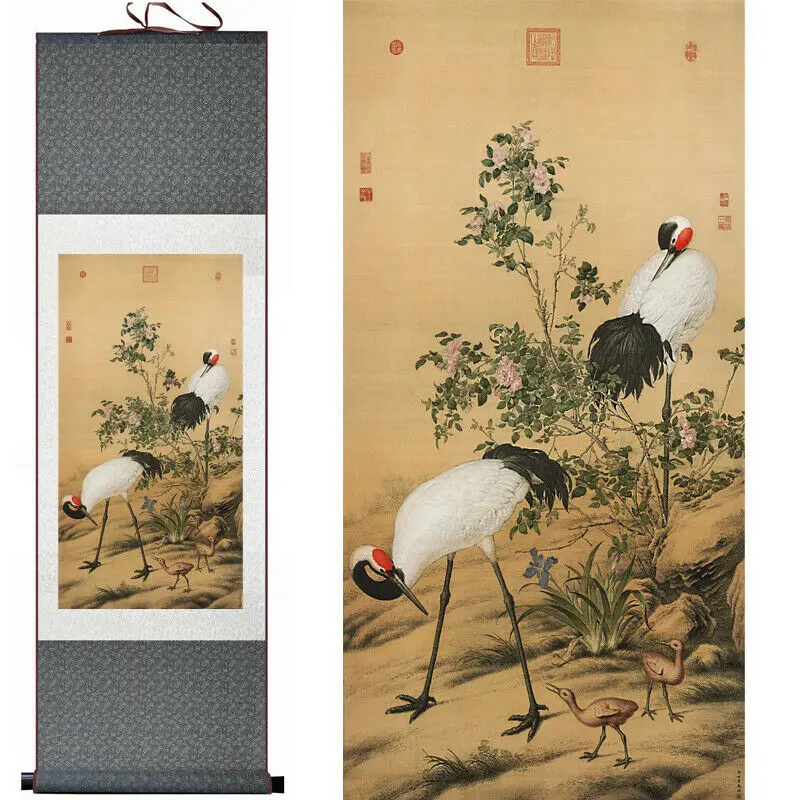 Chinese scroll painting - Silk painting Castiglione
Chinese scroll painting - Silk painting Castiglione