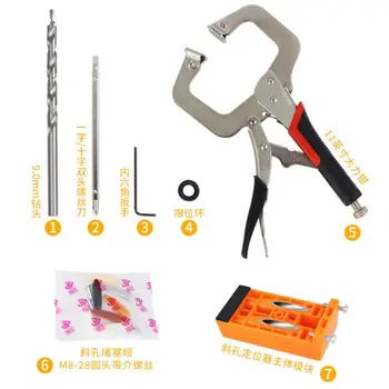 1 set Woodworking Hole Saws Pockethole Jig Vise Grip Pliers Drill Bit Double Head Screwdriver Set
1 set Woodworking Hole Saws Pockethole Jig Vise Grip Pliers Drill Bit Double Head Screwdriver Set
