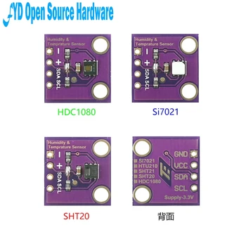 1pcs HDC1080 Si7021 SHT20 temperature and humidity sensor module I2C digital high precision with pin header
1pcs HDC1080 Si7021 SHT20 temperature and humidity sensor module I2C digital high precision with pin header