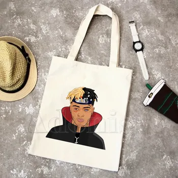 Xxxtentacion Fashion Canvas Bag Women Girls Simple Large Capacity Storage Handbag Shoulder Bag Tote Reusable Student Bookbag 
Xxxtentacion Fashion Canvas Bag Women Girls Simple Large Capacity Storage Handbag Shoulder Bag Tote Reusable Student Bookbag
