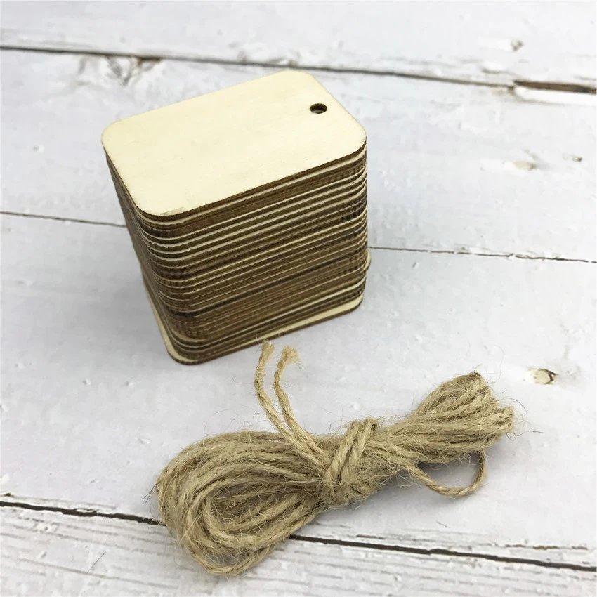 25Pcs/lot Unfinished Blank Rectangle Wooden Hanging Tags for Scrapbooing Party Favor Wedding Gift Tags with Rope Wooden tag
25Pcs/lot Unfinished Blank Rectangle Wooden Hanging Tags for Scrapbooing Party Favor Wedding Gift Tags with Rope Wooden tag