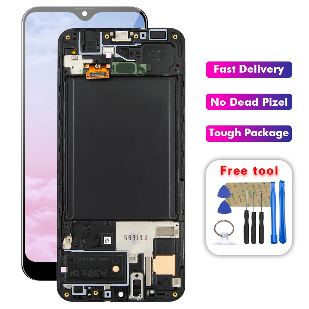 Tested For Samsung Galaxy A30S SM-A307FN/DS A307F/DS A307F A307 LCD Display Touch Screen Digitizer Glass Assembly With Frame
Tested For Samsung Galaxy A30S SM-A307FN/DS A307F/DS A307F A307 LCD Display Touch Screen Digitizer Glass Assembly With Frame