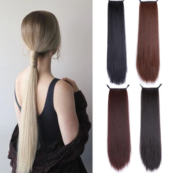Long Straight Clip In Hair Tail Natural False Hair Synthetic Ponytail Extension Send Hanfu Hair Band Ponytail Accessories 
Long Straight Clip In Hair Tail Natural False Hair Synthetic Ponytail Extension Send Hanfu Hair Band Ponytail Accessories