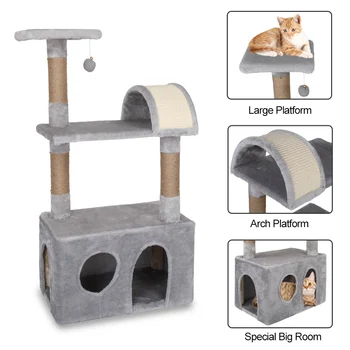 USPS Delivery Cat's Tree Tower Pets Play Tree Scratching Tree arbre a chat Climbing Jumping Toy Frame Pets cat scratcher
USPS Delivery Cat's Tree Tower Pets Play Tree Scratching Tree arbre a chat Climbing Jumping Toy Frame Pets cat scratcher