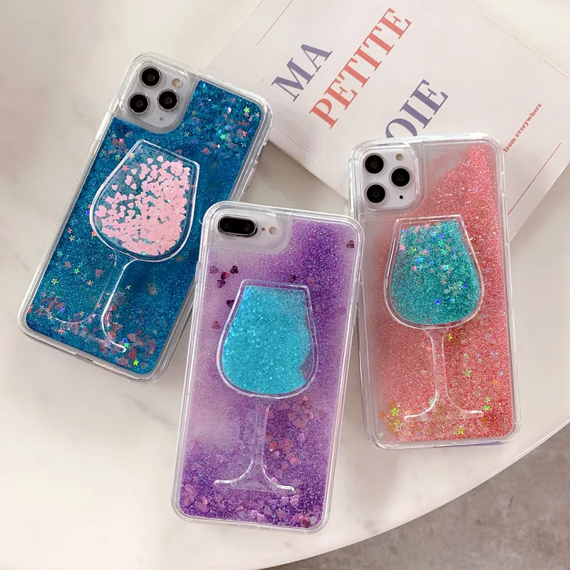 Чехол с бутылкой жидким песком для Huawei Nova 8 Pro 7i 6 SE 5T 5Z 5i 4E 3i 3e 3 2 Plus 2i жесткий чехол