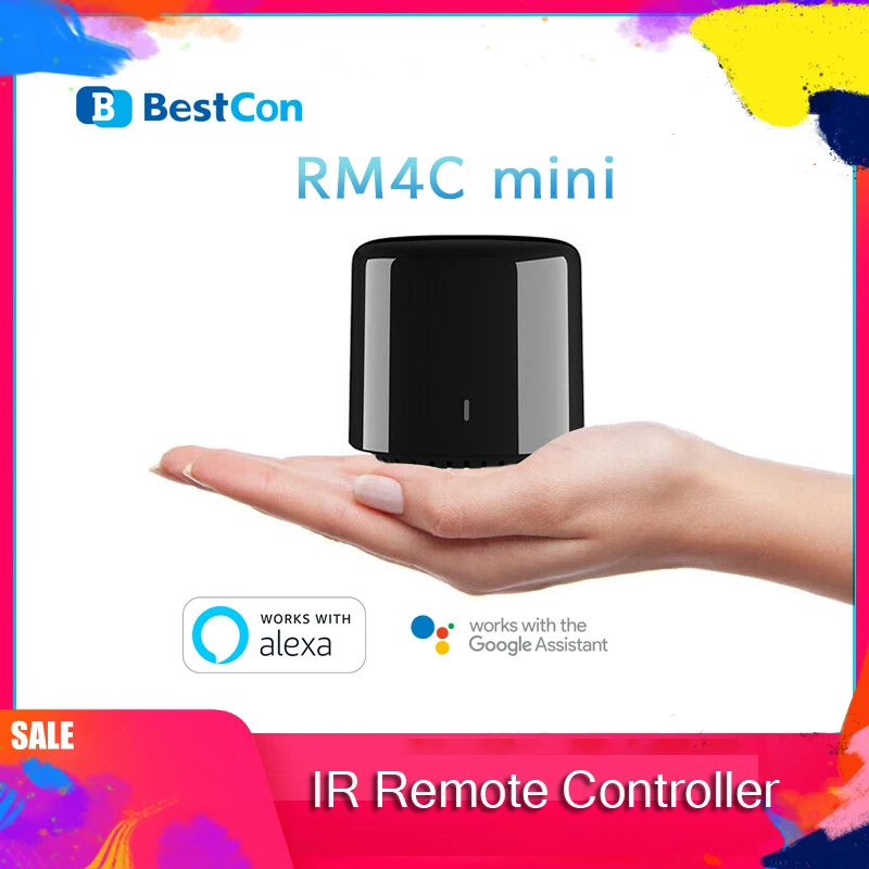 Broadlink BestCon RM4C Mini Universal IR Audio Video Remote Control Smart Home WiFi Remote Hub Compatible with Alexa Google Home
Broadlink BestCon RM4C Mini Universal IR Audio Video Remote Control Smart Home WiFi Remote Hub Compatible with Alexa Google Home
