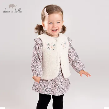 DBM11723 dave bella winter kids girls cute floral button coat children fashion sleeveless vest
DBM11723 dave bella winter kids girls cute floral button coat children fashion sleeveless vest