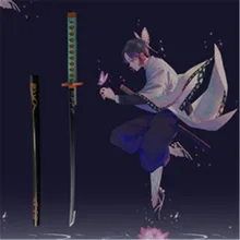 104cm Kimetsu no Yaiba Sword Weapon Demon Slayer Kochou Shinobu Cosplay Agatsuma Zenitsu 1:1 Anime Ninja PU Katana Weapon Prop
104cm Kimetsu no Yaiba Sword Weapon Demon Slayer Kochou Shinobu Cosplay Agatsuma Zenitsu 1:1 Anime Ninja PU Katana Weapon Prop