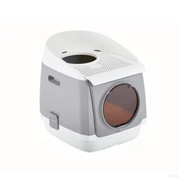 Cat Litter Box Fully Enclosed Cat Toilet Anti-spatter Extra Large Deodorant Cat Shit Sand Pot Cat Supplies
Cat Litter Box Fully Enclosed Cat Toilet Anti-spatter Extra Large Deodorant Cat Shit Sand Pot Cat Supplies
