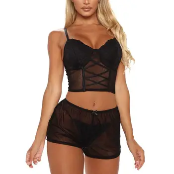 Sexy Pajamas Set Solid Color New European And American Pijama Sets Steelbra Set Lace Three-Point Garter Suit Vetements Femmes
Sexy Pajamas Set Solid Color New European And American Pijama Sets Steelbra Set Lace Three-Point Garter Suit Vetements Femmes