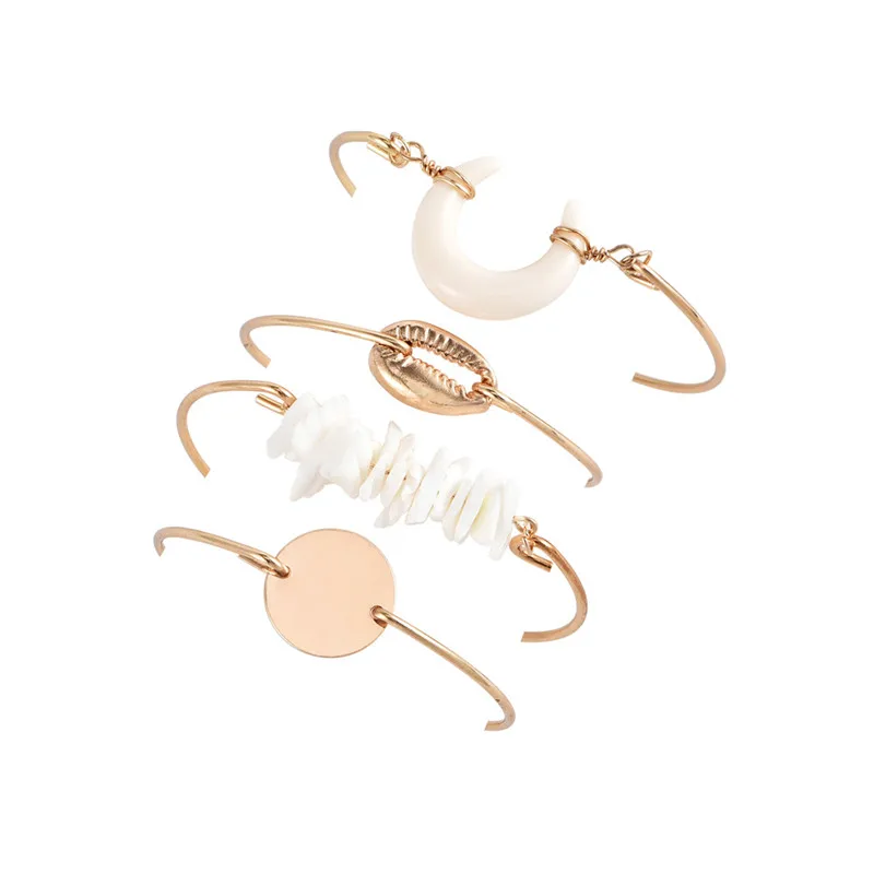 4 Pcs/Set Bohemian Gold Moon Shell Irregular Natural Stone Bracelet Set Vintage Bangle & Bracelet Jewelry Accessories
4 Pcs/Set Bohemian Gold Moon Shell Irregular Natural Stone Bracelet Set Vintage Bangle & Bracelet Jewelry Accessories