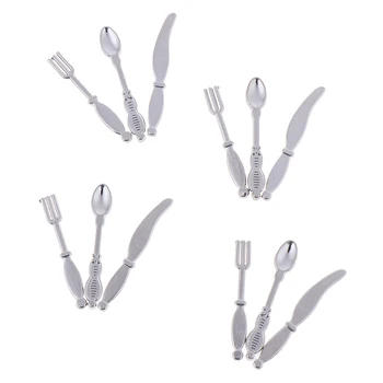 1Set Mini 1/12 Dollhouse Miniature Kitchen Tableware Spoon Knife Fork Set Pretend Play Kitchen Accessories Toys
1Set Mini 1/12 Dollhouse Miniature Kitchen Tableware Spoon Knife Fork Set Pretend Play Kitchen Accessories Toys