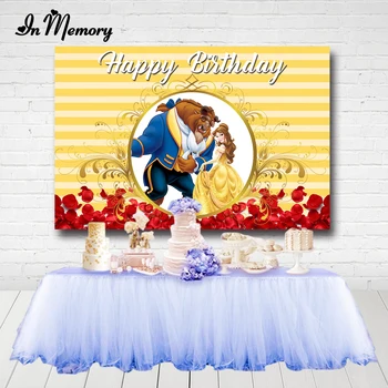 InMemory Yellow Princess Belle Beauty And The Beast Backdrops Rose Petals Gold Frame Girls Birthday Party Backgrounds Custom
InMemory Yellow Princess Belle Beauty And The Beast Backdrops Rose Petals Gold Frame Girls Birthday Party Backgrounds Custom