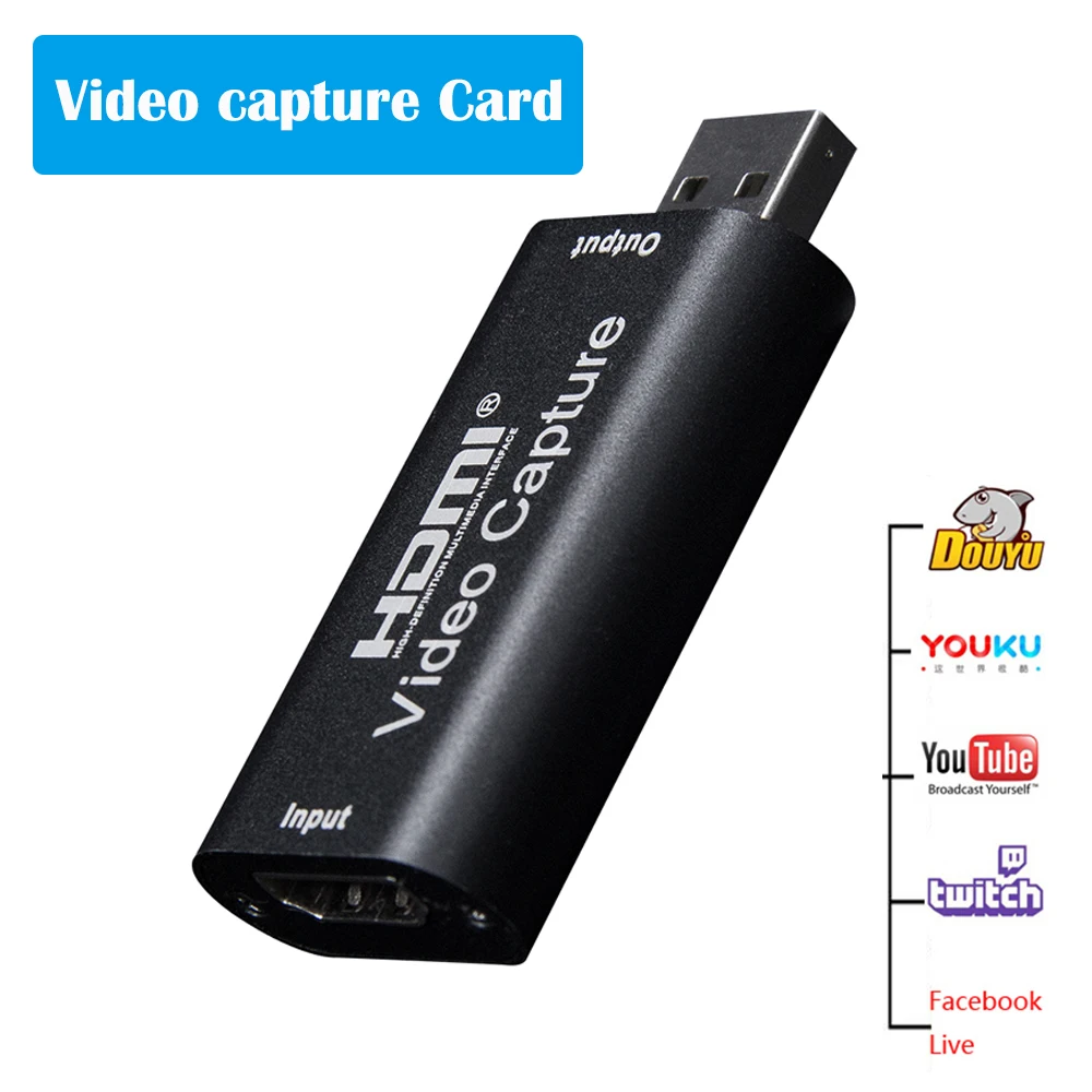 Mini Video Capture Card USB 2.0 HDMI Video Grabber Record Box for PS4 Game DVD Camcorder HD Camera Recording Live Streaming New
Mini Video Capture Card USB 2.0 HDMI Video Grabber Record Box for PS4 Game DVD Camcorder HD Camera Recording Live Streaming New