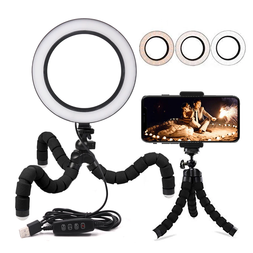 USB 5V Ring Light LED Fill Lighting 16/21cm Dimmable Live Streaming Ring Lamp for Youtobe Photography Studio Phone Video
USB 5V Ring Light LED Fill Lighting 16/21cm Dimmable Live Streaming Ring Lamp for Youtobe Photography Studio Phone Video