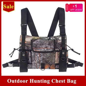 Outdoor Hunting Chest Bag Highly Visible Reflective Radio Harness Chest Rig Front Pack Pouch Holster Vest Bag for Walkie Talkie
Outdoor Hunting Chest Bag Highly Visible Reflective Radio Harness Chest Rig Front Pack Pouch Holster Vest Bag for Walkie Talkie
