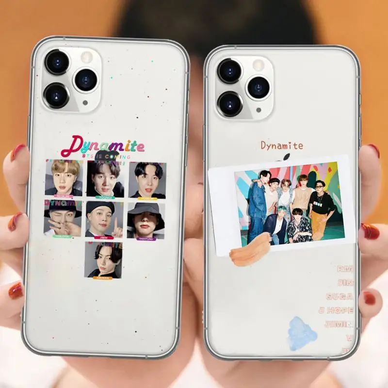 Korean kpop group new song 'Dynamite' Phone Case Transparent soft For iphone 5 5s 5c se 6 6s 7 8 11 12 plus mini x xs xr pro max
Korean kpop group new song 'Dynamite' Phone Case Transparent soft For iphone 5 5s 5c se 6 6s 7 8 11 12 plus mini x xs xr pro max