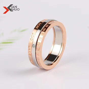 Stainless Steel Number Calendar Rotation Ring Cubic Zircon Letter Month Ring Unisex Jewelry We Pray For Future нержавеющая сталь 
Stainless Steel Number Calendar Rotation Ring Cubic Zircon Letter Month Ring Unisex Jewelry We Pray For Future нержавеющая сталь