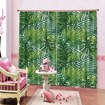 Green curtains window curtains for living room bedroom blackout curtains leaf
Green curtains window curtains for living room bedroom blackout curtains leaf