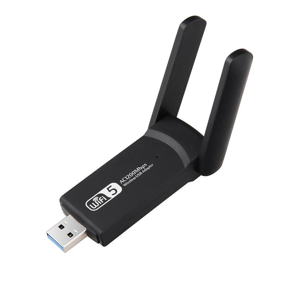 1200Mbps USB Wireless Network Card WiFi LAN Adapter 2.4g&5GHZ wifi dongle two antenna | Компьютеры и офис