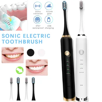 Automatic Ultrasonic Electric Toothbrush Sonic Wave Rechargeable Tooth Brush 12 Models 45000time/min Whiten Tool 2 Heads Adults
Automatic Ultrasonic Electric Toothbrush Sonic Wave Rechargeable Tooth Brush 12 Models 45000time/min Whiten Tool 2 Heads Adults
