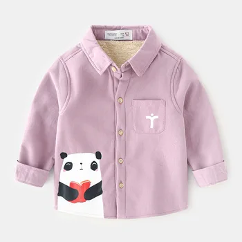 Spring and Autumn Children's Cotton Plus Velvet Thicken Baby Cartoon Children's Shirt Children's Tops
Spring and Autumn Children's Cotton Plus Velvet Thicken Baby Cartoon Children's Shirt Children's Tops