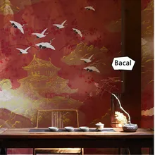 Dark Red Crane National Style Wallpaper Chinese Wallpaper Bedroom Living Room Custom Mural Seamless Wallpaper Wall Decoration 
Dark Red Crane National Style Wallpaper Chinese Wallpaper Bedroom Living Room Custom Mural Seamless Wallpaper Wall Decoration
