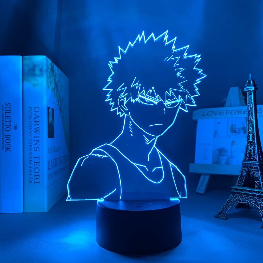 Светодиодная лампа в стиле аниме «Моя геройская Академия» Bakugo для спальни, Декор, подарок на день рождения, манга, гаджет «Моя геройская Академия», Katsuki Bakugo, 3d лампа
Светодиодная лампа в стиле аниме «Моя геройская Академия» Bakugo для спальни, Декор, подарок на день рождения, манга, гаджет «Моя геройская Академия», Katsuki Bakugo, 3d лампа