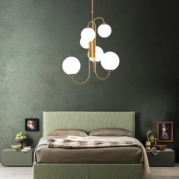Personality Passenger Restaurant A Chandelier Concise Arts Glass Round Ball Dining Room Bedroom Lamp Café Lamps And Lanterns
Personality Passenger Restaurant A Chandelier Concise Arts Glass Round Ball Dining Room Bedroom Lamp Café Lamps And Lanterns