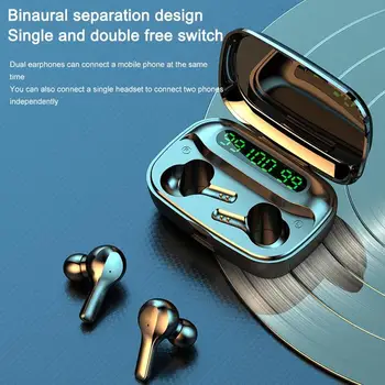 2000mAh Bluetooth Earphone Wireless Eearpiece LED TWS with Microphone Earphones Waterproof Noise Cancel Headset Earbuds
2000mAh Bluetooth Earphone Wireless Eearpiece LED TWS with Microphone Earphones Waterproof Noise Cancel Headset Earbuds