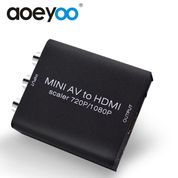 AOEYOO Mini HD Conposite AV CVBS L/R RCA to HDMI Adapter Converter with Audio UPScaler 1080P AV2HDMI Video Converter for HDTV
AOEYOO Mini HD Conposite AV CVBS L/R RCA to HDMI Adapter Converter with Audio UPScaler 1080P AV2HDMI Video Converter for HDTV