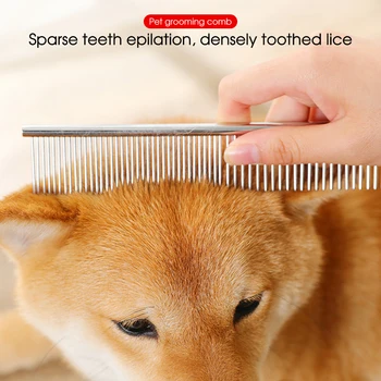 Stainless Steel Dog Comb Long Thick Hair Fur Removal Brush Lightweight Pets Dog Cat Grooming Combs For Shaggy Dogs Barber
Stainless Steel Dog Comb Long Thick Hair Fur Removal Brush Lightweight Pets Dog Cat Grooming Combs For Shaggy Dogs Barber