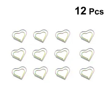 12pcs Paper Clips Adorable Heart Shaped Cartoon Creative Decorative Clips Paper Holder File Clamps for Office Home School
12pcs Paper Clips Adorable Heart Shaped Cartoon Creative Decorative Clips Paper Holder File Clamps for Office Home School