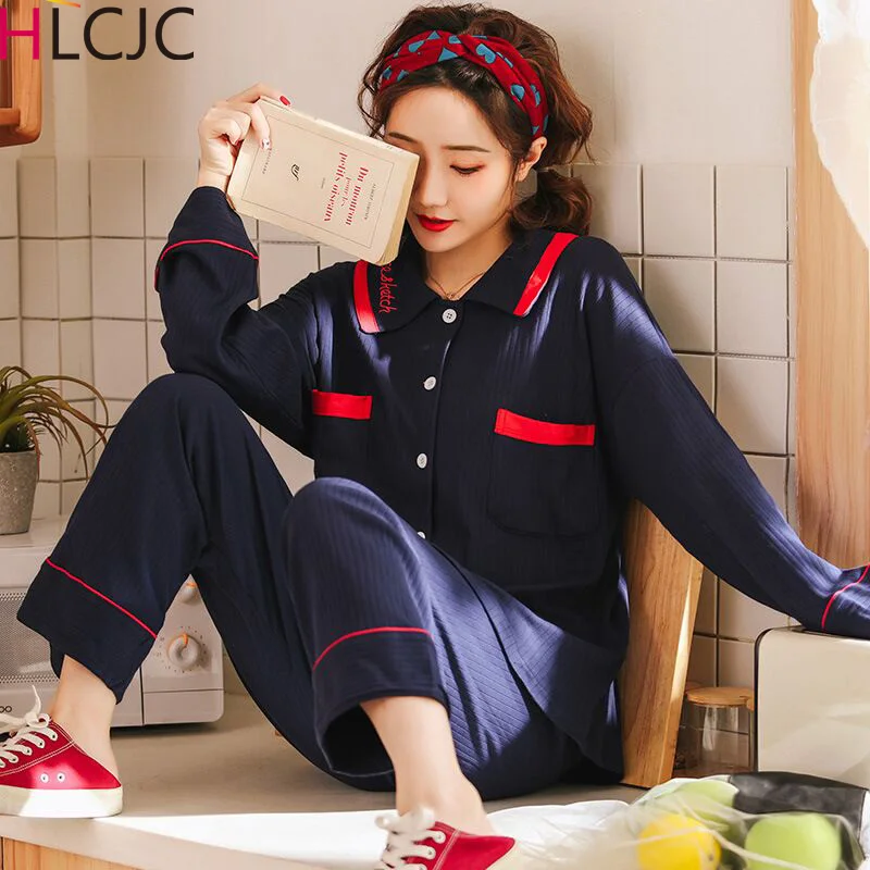 New Arrival Long Sleeve Cotton Soft Pajamas For Women Pajama Sets Striped Pijama Mujer Sleepwear Pyjamas Plus Size Nightwear Set
New Arrival Long Sleeve Cotton Soft Pajamas For Women Pajama Sets Striped Pijama Mujer Sleepwear Pyjamas Plus Size Nightwear Set