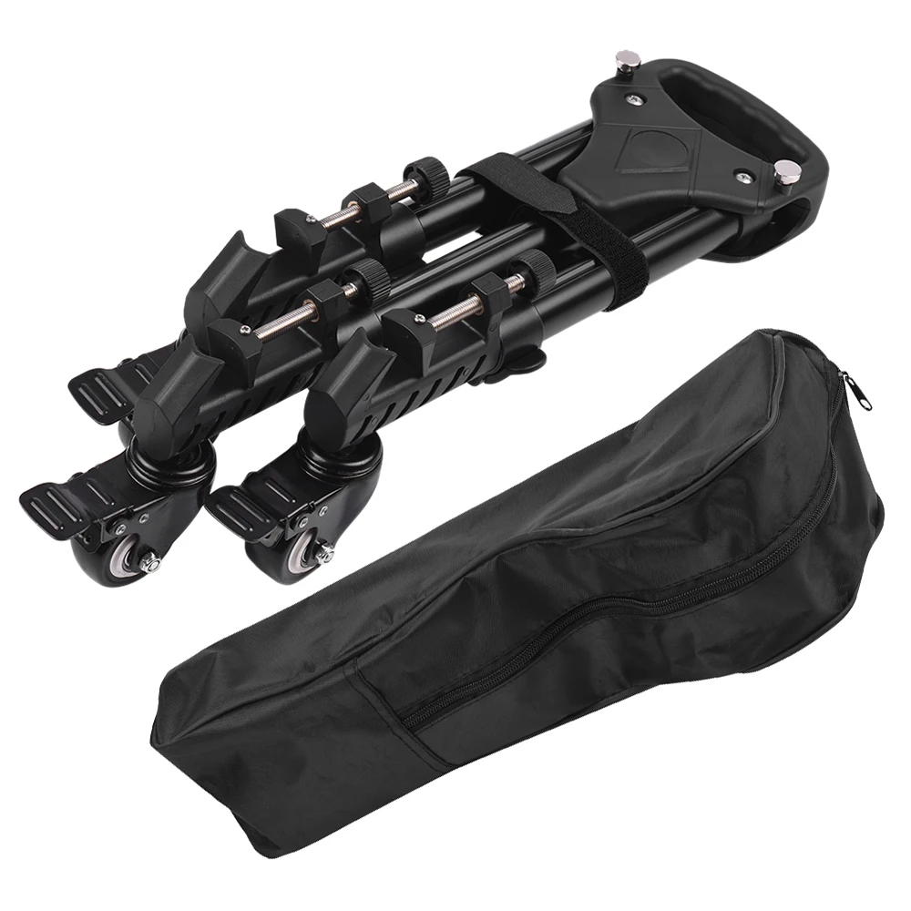 Foldable Photography Heavy Duty Tripod Dolly Base Stand Flexible Wheels Adjustable Legs Max. Load 25kg with Carrying Bag
Foldable Photography Heavy Duty Tripod Dolly Base Stand Flexible Wheels Adjustable Legs Max. Load 25kg with Carrying Bag