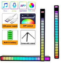RGB Sound Control LED Light App Control Pickup Voice Activated Rhythm Lights Color Ambient LED Lamp Bar of Music Ambient Light
RGB Sound Control LED Light App Control Pickup Voice Activated Rhythm Lights Color Ambient LED Lamp Bar of Music Ambient Light