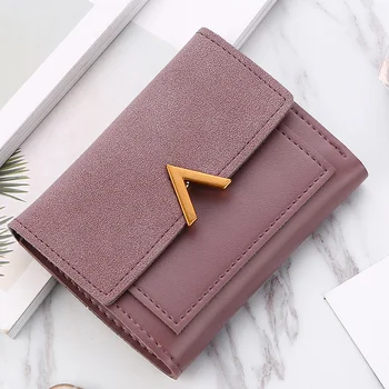 Women Card Holder Wallet Purse Matte Leather Frosted Mini Triple Folding Short
Women Card Holder Wallet Purse Matte Leather Frosted Mini Triple Folding Short