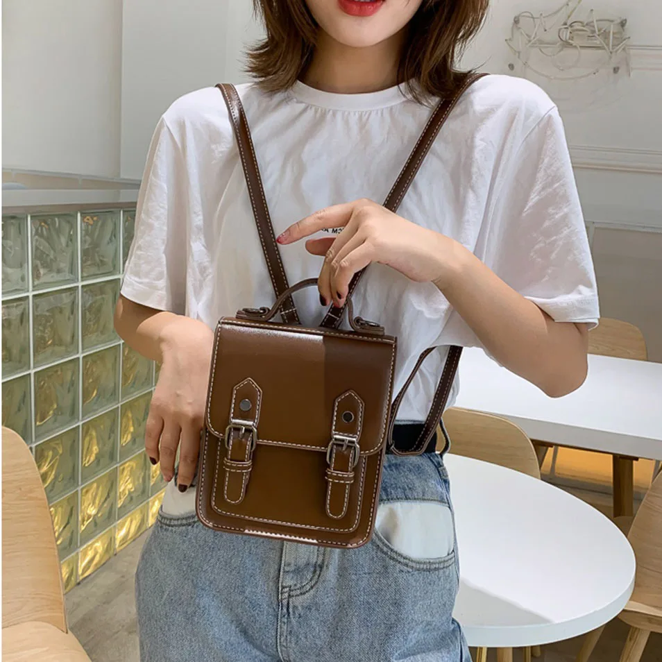 Mini Backpack Women PU Shoulder Bag Multi-Function Small Bagpack Female Ladies School Backpack retro рюкзак женский school bag
Mini Backpack Women PU Shoulder Bag Multi-Function Small Bagpack Female Ladies School Backpack retro рюкзак женский school bag