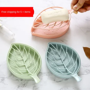 Creative Bathroom Desktop Leaf Shape Plastic Soap Box Kitchen Portable Sponge Storage Drain Box Double Soap Box
Creative Bathroom Desktop Leaf Shape Plastic Soap Box Kitchen Portable Sponge Storage Drain Box Double Soap Box