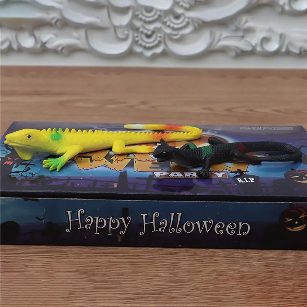 Children Halloween Painted Lizard Toy Eco-friendly Drop Bag Animal Model Holiday Party Decorations Kids Educational Toys
Children Halloween Painted Lizard Toy Eco-friendly Drop Bag Animal Model Holiday Party Decorations Kids Educational Toys