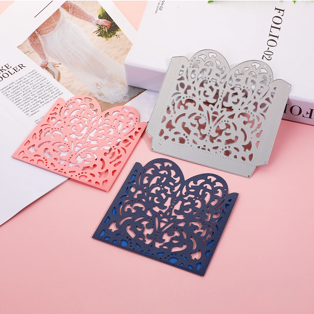 

Lace Metal Die Cutting Dies Stencil Border Cut Die Mold Album Card Making Stencil Template Stamps Embossing For Scrapbooking
