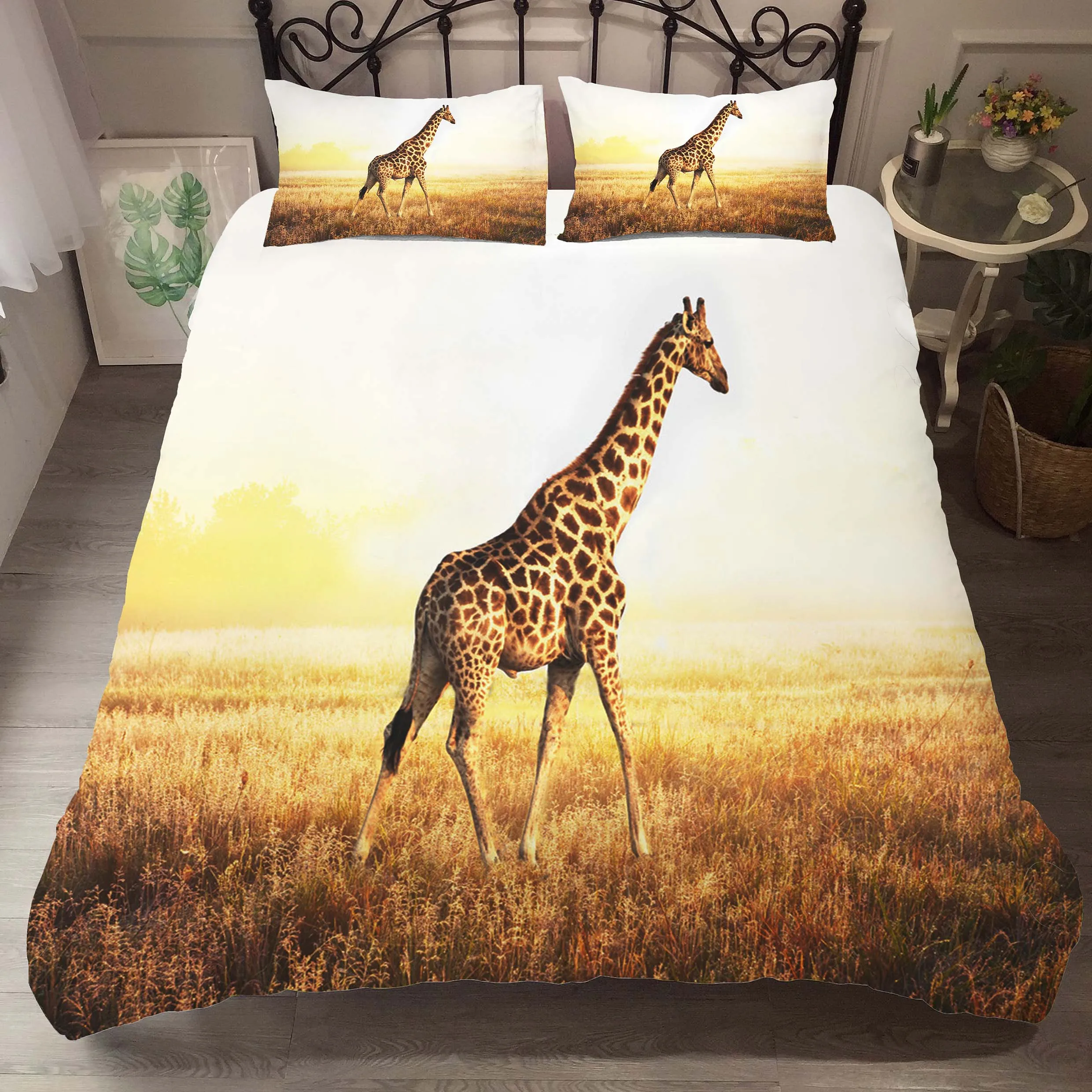 Bedding Set Duvet Cover 3D Giraffe in the Forest Printed Bed Comforter with Pillowcases King Queen Size
Bedding Set Duvet Cover 3D Giraffe in the Forest Printed Bed Comforter with Pillowcases King Queen Size