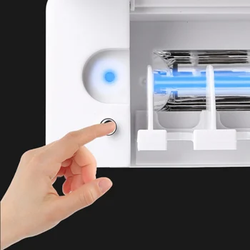 No Drilling UV Light Toothbrush Easy Install Storage Rack Organizer Antibacterial Practical ABS Large Capacity Toothbrush Holder
No Drilling UV Light Toothbrush Easy Install Storage Rack Organizer Antibacterial Practical ABS Large Capacity Toothbrush Holder