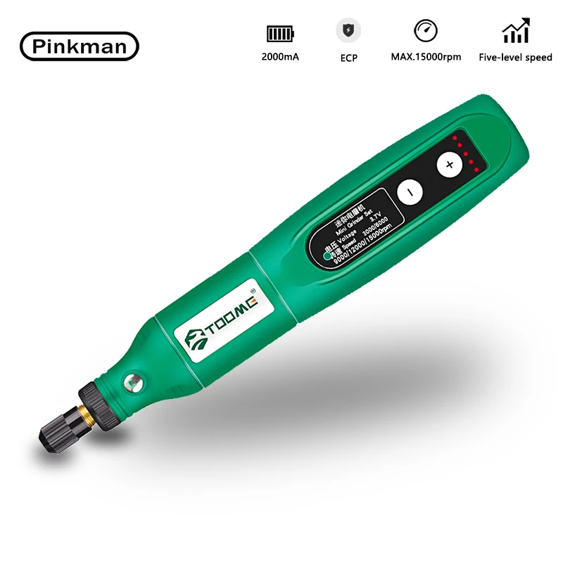 Pinkman Cordless Mini Dremel Grinder Mini Drill 2000mA Sandpaper Polisher Micro Rotary Tool Variable Speed Dremel Accessories
Pinkman Cordless Mini Dremel Grinder Mini Drill 2000mA Sandpaper Polisher Micro Rotary Tool Variable Speed Dremel Accessories