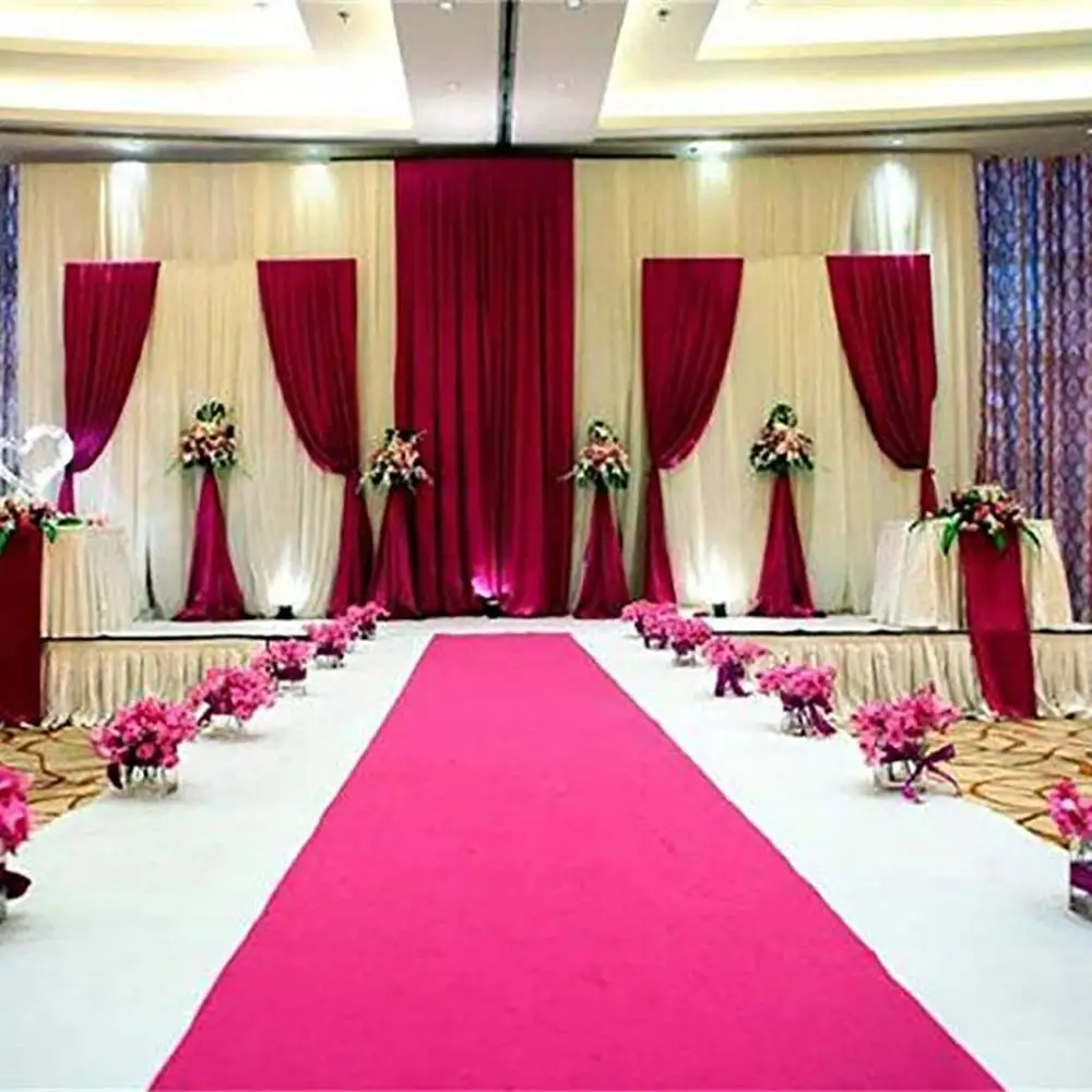 Aisle Runners Wedding Accessories Rose Red Aisle Runner Carpet Rugs for Step Repeat Display, Ceremony Parties and Events Indoor
Aisle Runners Wedding Accessories Rose Red Aisle Runner Carpet Rugs for Step Repeat Display, Ceremony Parties and Events Indoor