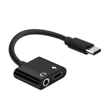 2 In 1 USB Type C To 3.5mm Converter USB-C Fast Charge Adapter Earphone Jack Adapter Headphone
2 In 1 USB Type C To 3.5mm Converter USB-C Fast Charge Adapter Earphone Jack Adapter Headphone