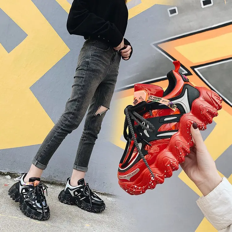 Dad Shoes Women's Bright Surface Patent Leather Ozhouzhan Casual Korean-style Fashion Western Style Thick Bottomed Athletic Shoe
Dad Shoes Women's Bright Surface Patent Leather Ozhouzhan Casual Korean-style Fashion Western Style Thick Bottomed Athletic Shoe