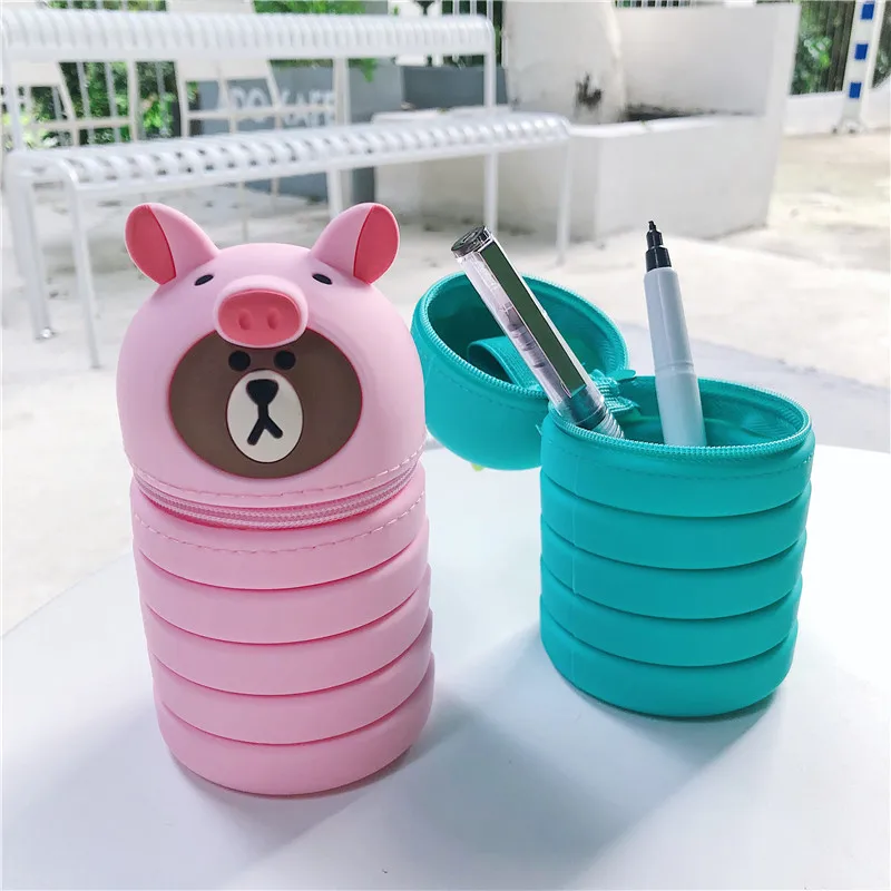 Cartoon Silicone Pencil Case Container Pencil Bags Kawaii Cute Anime Pattern 3D Pencilcase School Office Stationary Supplies
Cartoon Silicone Pencil Case Container Pencil Bags Kawaii Cute Anime Pattern 3D Pencilcase School Office Stationary Supplies