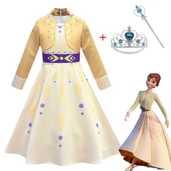 New Year Anna Princess Dresses For Girls Christmas Dress Children Fancy Cosplay Costume For Kids Birthday Party Dress Vestidos
New Year Anna Princess Dresses For Girls Christmas Dress Children Fancy Cosplay Costume For Kids Birthday Party Dress Vestidos
