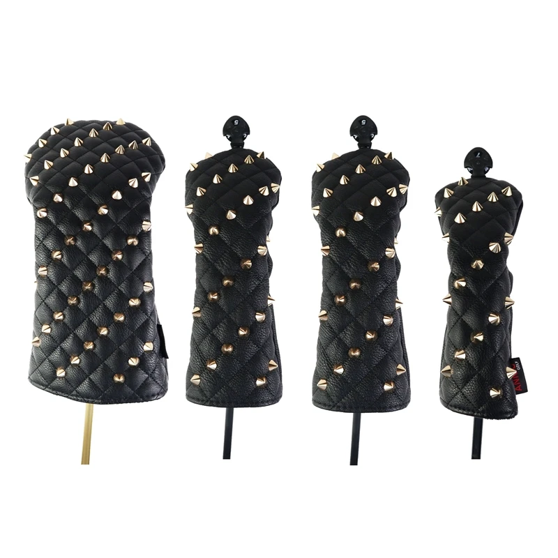 NRC Golf Head Cover for Driver Fairways #3 #5 Hybrids PU Leather Rivets PU Leather Golf Head Covers
NRC Golf Head Cover for Driver Fairways #3 #5 Hybrids PU Leather Rivets PU Leather Golf Head Covers